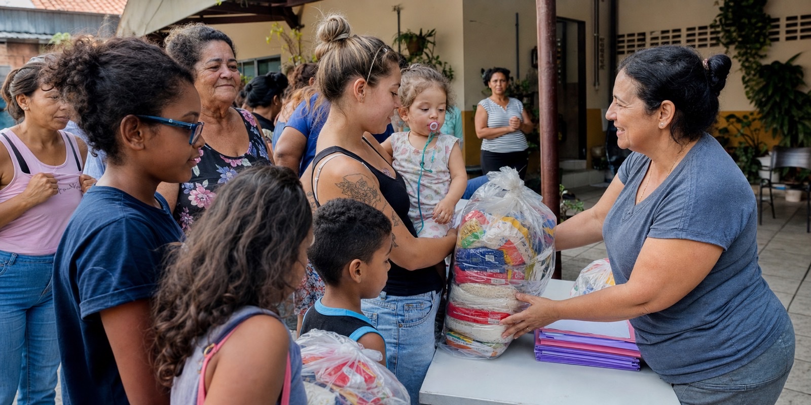 Voluntárias orientam famílias em rede de cuidado no interior paulista