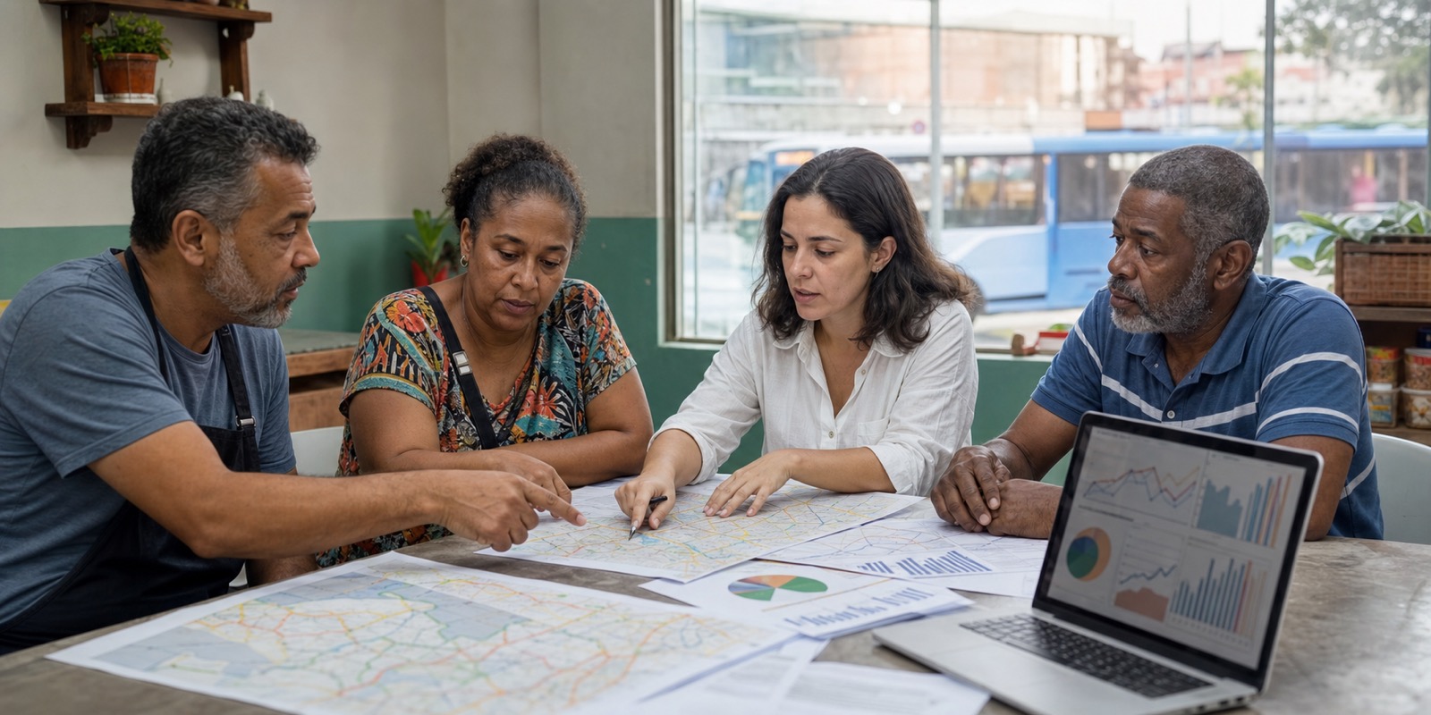 Equipe analisa dados de transporte e movimento comercial para avaliar tarifa zero.