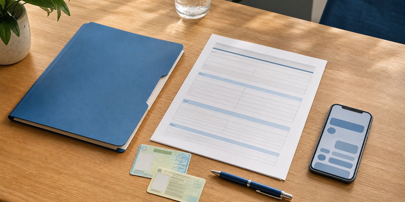 Documentos organizados para atendimento no mutirão Meu Pai Tem Nome