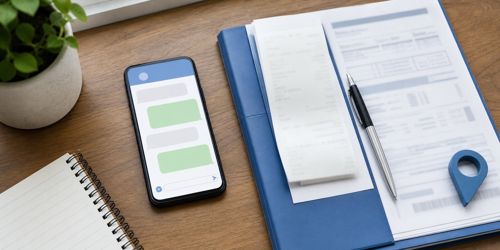 Celular e documentos para contato com o Procon de Fartura pelo WhatsApp